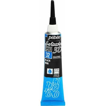 Pébéo Setacolor 3D Gloss kontúrovacia farba na textil 20 ml 32 black