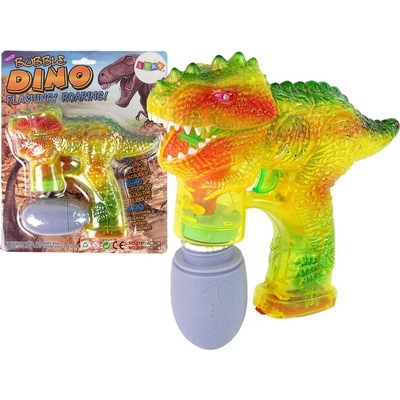 LEAN TOYS Stroj na mydlové bubliny Dinosaurus