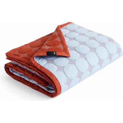 HAY Pléd Mega Dot Organic light blue 260x260