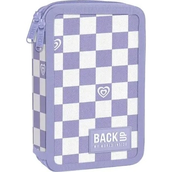 BackUP Purple Chess несесер с 2 ципа ПЪЛЕН