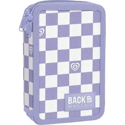 BackUP Purple Chess несесер с 2 ципа ПЪЛЕН