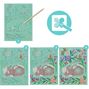 Djeco Vyškrabávacie obrázky Stretnutie