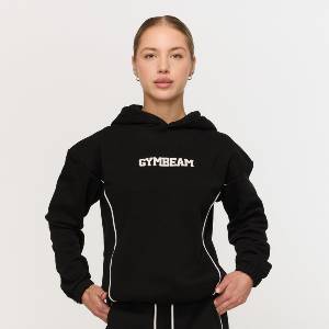 GymBeam Дамски суичър Varsity Black XXL