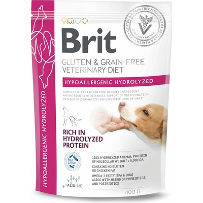 Brit Veterinary Diets Dog Grain Free Hypoallergenic Hydrolyzed 0,4 kg