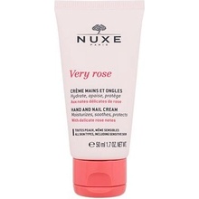 NUXE Very Rose Hand And Nail Cream hydratační, zklidňující a ochranný krém na ruce a nehty 50 ml