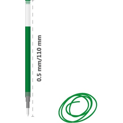 Pilot B2P G2 náplň gélová 0,5 mm zelená