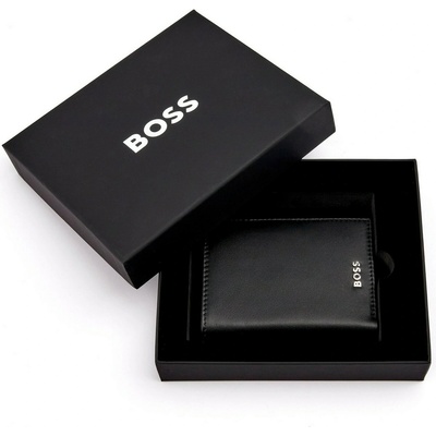 HUGO BOSS Черен кожен калъф за карти Hugo Boss Classic HLG403A Hugo Boss | Mnogotsveten | МЪЖЕ | UNI