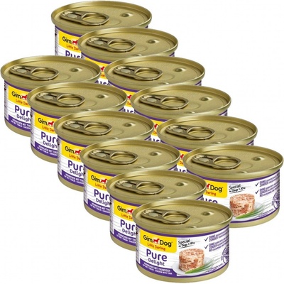 GimDog Pure delight kuracie s jahňaciem 12 x 85 g