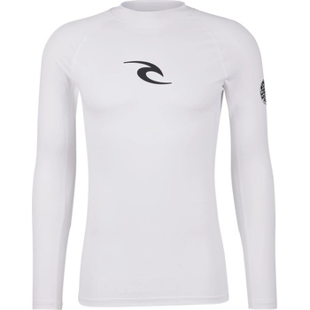 Rip Curl Мъжка плажна тениска от ликра Rip Curl Waves UPF Perf L/S Lycra - White (050-2304-0414)