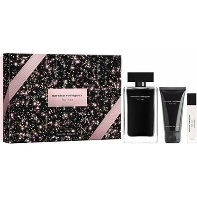 Narciso Rodriguez For Her EDT 100 ml + telové mlieko 50 ml + Edt 10 ml, darč. kazeta