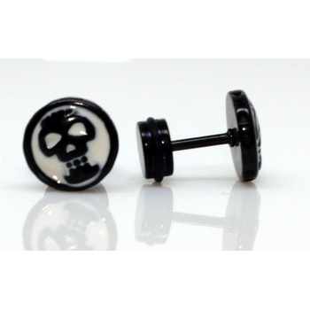 Steel Edge náušnice kôstky z chirurgickej ocele WJHE69-Lebky