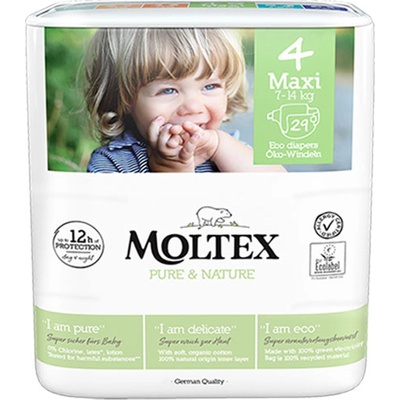 Moltex Еко пелени макси Moltex - № 4 (7-14 kg), 29 броя (4018639010068)