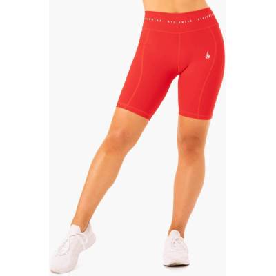 Ryderwear Дамски байкър шорти с висока талия Reflex Red XS