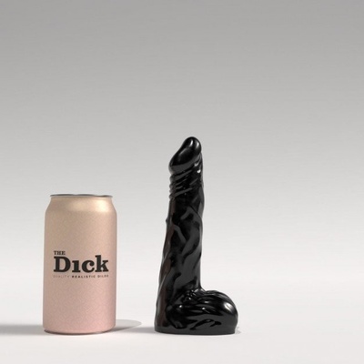 The Dick TD01 Chasten čierne realistické dildo 17,5 x 3,6 cm