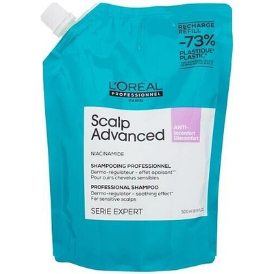 L´Oréal Professionnel Scalp Advanced Anti-Discomfort Shampoo šampon pro citlivou pokožku hlavy Refill 500 ml