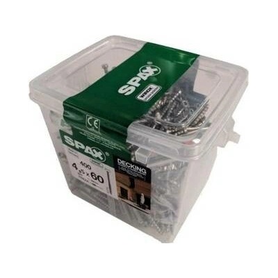 Terasové šrouby SPAX-D WIROX 4,5x60 mm stříbrná (1000 ks)Terrace screws SPAX-D WIROX 4,5x60 mm silver (1000 ks.) Wkręty do tarasu drewnianego