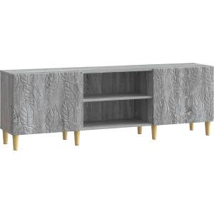 vidaXL ТВ шкаф 150 x 31 x 50 см Сив Сонома Инженерна дървесина (895151)