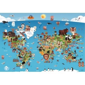 ANATOLIAN Kreslená mapa světa 260 dílků