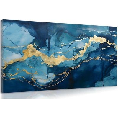 Obraz modrý mramor - 60x40