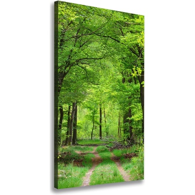 Vertikálny foto obraz na plátne do obývačky Zelený les 50x100 cm