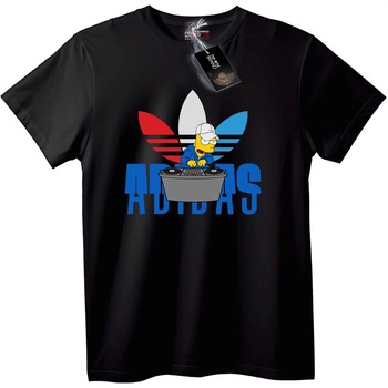 NOONEBRAND Тениска Bart Simpson DJ с Adidas - XL, White