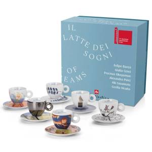 illy Art Collection: БИЕНАЛЕ 2022 чаши за капучино с чинийки 6 x 160 мл