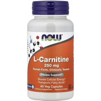 Now Foods Foods L-Karnitin 250 mg 60 veg kapslí