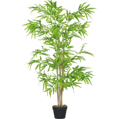Outsunny umělý bambus, umělá rostlina, dekorativní rostlina s květináčem, umělý strom, dekorace stromu, 150 cm