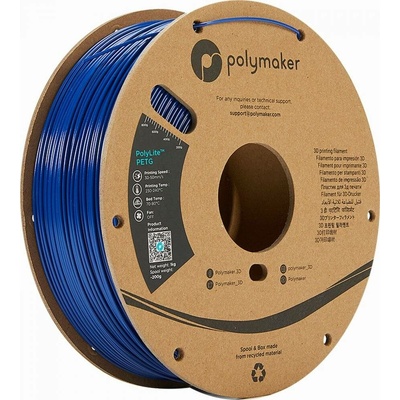 Polymaker PolyLite PETG Blue 1,75mm 1kg, modrá