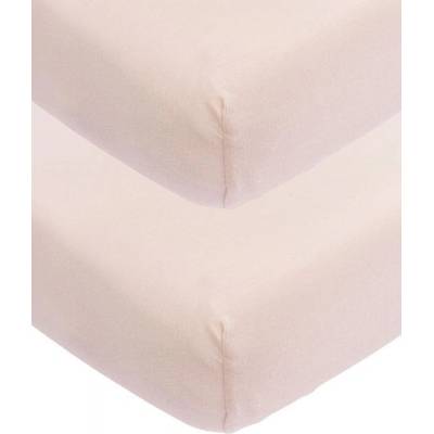 Meyco Žerzejové prostěradlo Soft pink 60x120 2 ks