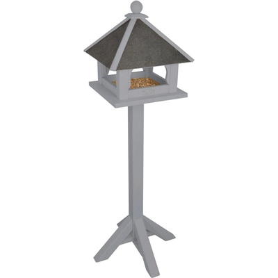 Esschert Design Kŕmidlo pre vtáky 39 x 39 x 132 cm sivé