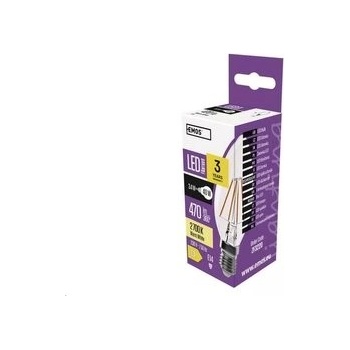 Emos LED FLM CANDLE 3,4 W 40 W 470lm E14 teplá biela