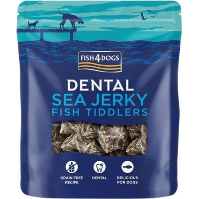 FISH4DOGS Dental Sea Jerky Fish Tiddlers 115 g