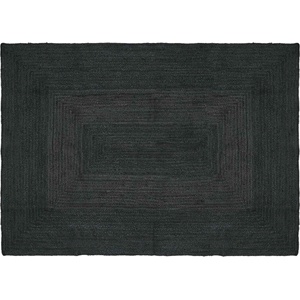 vidaXL Килим за площ Тъмносиво 120 x 170 cm юта (42010436)