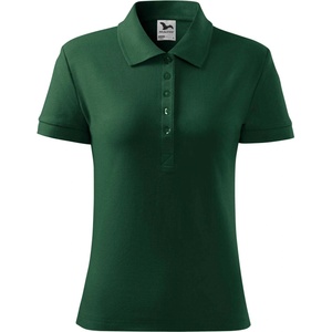 MALFINI Malfini cotton 213 / Дамска поло тениска - тъмнозелена xs (213d312)