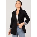 Dámske sako armonika Classic hnedá