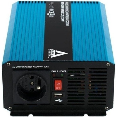 AZO Digital IPS-1200S, 12V/230V 1200W, čistá sinusovka