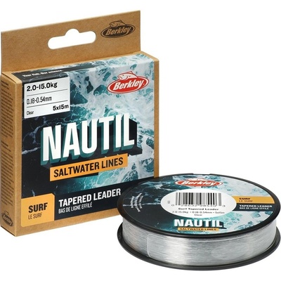Berkley GULP Nautil Surf Monofilament Tapered 5x15m 0,28-0,57mm
