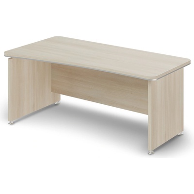 Lenza Ergonomický stůl TopOffice 180 x 94,8 cm, levý, akát světlý