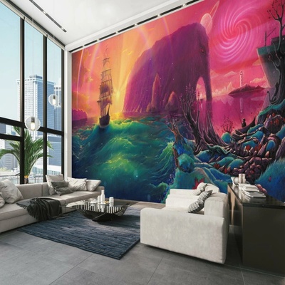 Samolepicí tapeta – Olejomalba, Plavba do fantastické říše, 196x136 cm – Hledejceny.cz