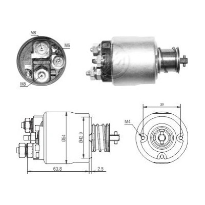 Spínač startéru D6G9 Valeo TS14E15