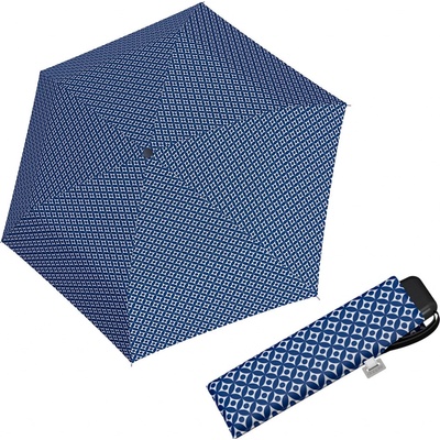 Doppler Mini Slim Carbonsteel MINIMALS dámský plochý skládací deštník modrá