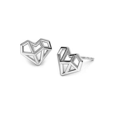 Nubis stříbrné origami srdíčka NB-3472