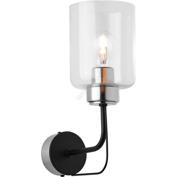 JUPITER 1885 - Настенна лампа CERES 1xE27/15W/230V матов хром/черен (10701885)