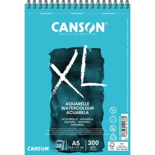 Canson XL Aquarelle Skicák v krúžkovej väzbe A5 CP 300g 20 listov