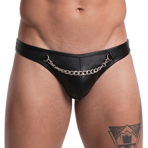 Svenjoyment Stylish Imitation Leather Thong 2111810 Black S