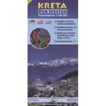 mapa Crete-west Kréta 1:100 t.