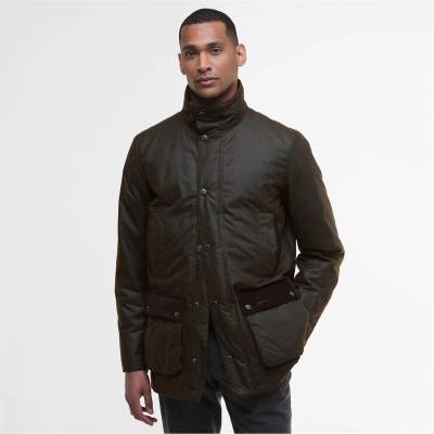 Barbour Яке Barbour Men's Modern Border Water Resistant Long Sleeve Wax Jacket - Dark Brown BR91