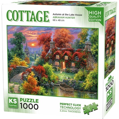 KS Games Пъзел KS Games от 1000 части - Есен в къщата на езерото (20672)