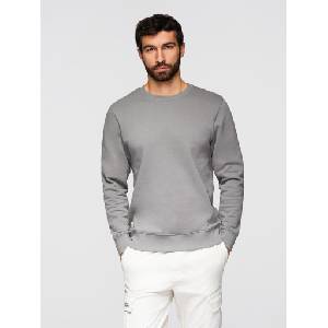 Ombre Clothing Мъжки суитшърт BASIC с кръгло деколте - сив Ombre Clothing Ombre Clothing | Siv | МЪЖЕ | M